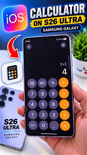 iOS Calculator on Galaxy S26 Ultra Samsung #shorts #youtubeshorts #s26ultra #samsung