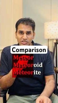 Meteor, Meteoroid and Meteorite #meteor #meteoroid #meteorite #upsc #geography #ias #shootingstar