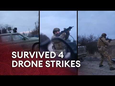 Inside Ukraine's deadliest zone: 1 journey, 4 drone attacks, 1 group of soldiers
