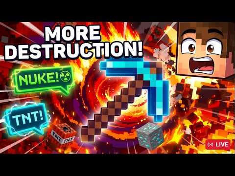 Falling Pickaxe Challenge | Chat Controlled TNT | FALLING TNT LIVE