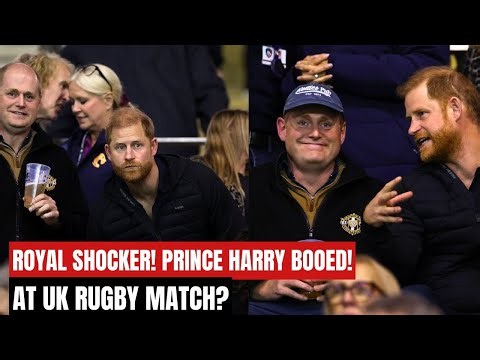 Prince Harry BOOED at UK Rugby Match | Awkward Moment Caught on Camera | Royal News