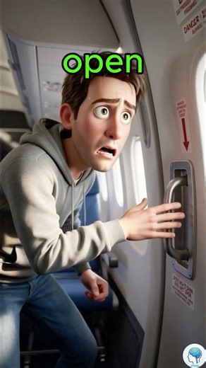 Why You Can't Open a Plane Door Mid-Flight #aviation #science #facts #shorts