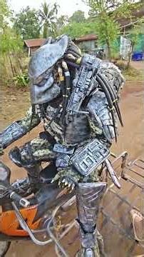 come from market #predator #alien #cosplay #bike