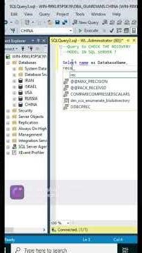 Query to Check Recovery Model in SQL Server .