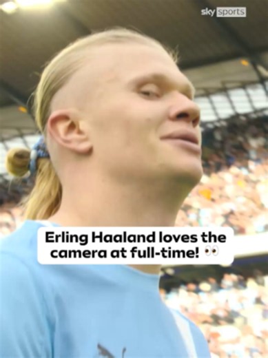 The camera loves Erling Haaland 😂 #premierleague #Haaland | erlinghaaland