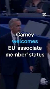 EU and Canada 'stronger together' - Carney speaks to EU Parliament | DW News