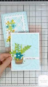 Stretch Your Dies for Two Fresh Floral Cards