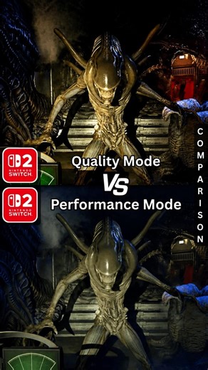 Quality Mode makes a HUGE difference in Alien Rogue Incursion on #switch2