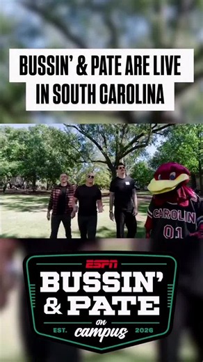 Bussin’ & Pate are LIVE from Columbia, South Carolina on ESPN LET’S HAVE A DAY