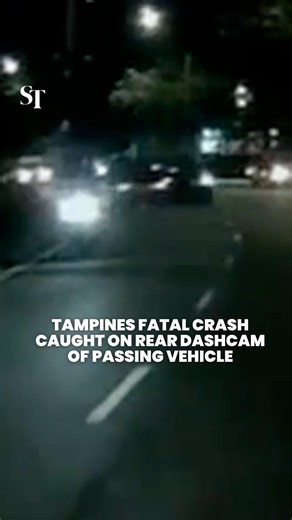 Video footage from Tampines multi-vehicle crash, 2 dead