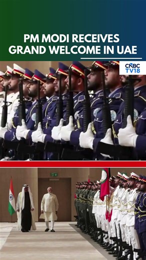 UAE President Welcomes PM Modi At Abu Dhabi Presidential Airport | PM Begins 5-Nation Tour | N18G