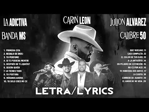Lo Mejor Banda Romanticas 🔥 Carin Leon, Julion Alvarez, Banda MS, Calibre 50, La Adictiva