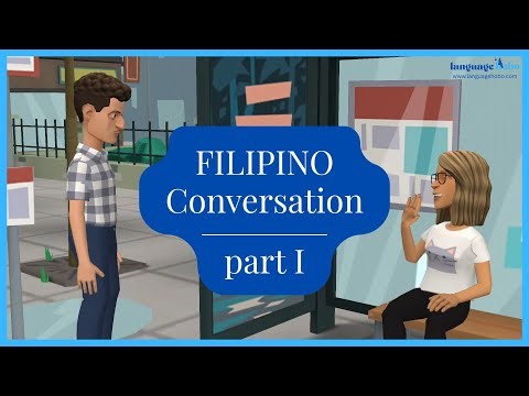 Filipino/Tagalog Conversation: part 1 - Learn Filipino through cartoons (with audio and subtitles)