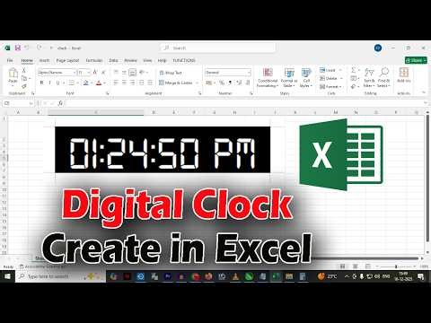 How to Create a Live Digital Clock in Excel | Step-by-Step Excel Tutorial | Digital Clock in Excel