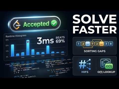 LeetCode 3731. Find Missing Elements | 2 Solutions & Complexity Analysis (Python)