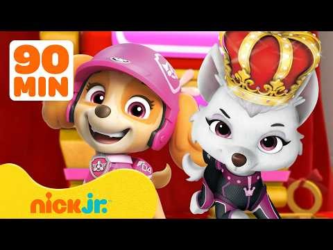Paw Patrol | 90 minutos de Sweetie como princesa 👸 con Skye | Nick Jr. en Español