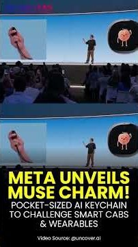 #meta Unveils Muse #charm Pocket-Sized AI #keychain To Challenge #smartcabs & #wearables #aihardware