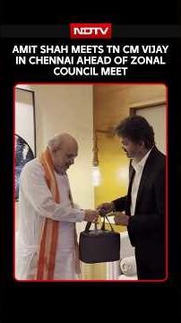 Vijay Latest News | Amit Shah Meets Tamil Nadu CM Vijay In Chennai Ahead Of Zonal Council Meet