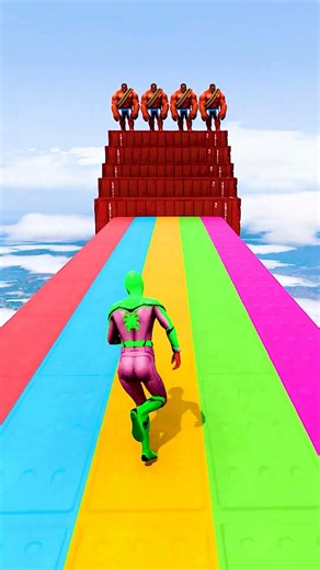 GTA 5 Epic Water Ragdolls | Spider-Man Jumps / Fails ep.18804 #shorts