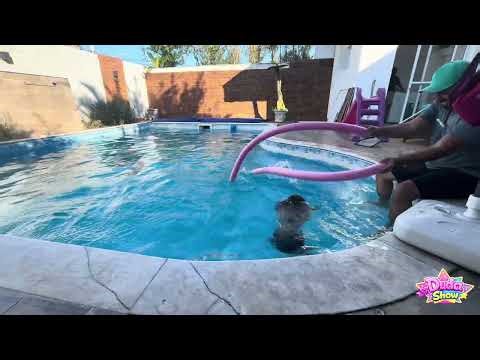 DESAFIO NA PISCINA COM MINHA FILHA 😱💦