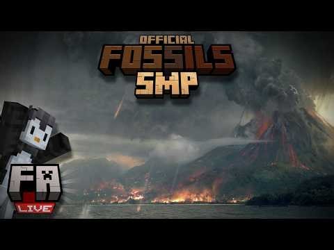 THE OFFICIAL FOSSILS SMP BUILDING A VOLCANO!!! WITH @lightasaur