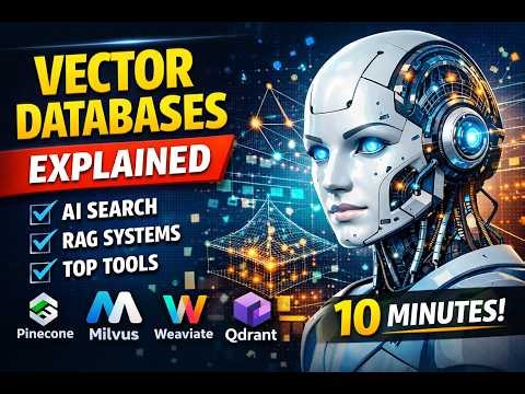 Vector Databases Explained in 10 Minutes | RAG, AI Search & Top Tools (Pinecone, Milvus, Weaviate)