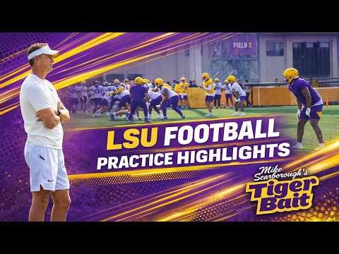 LSU Spring Football Highlights, March 31