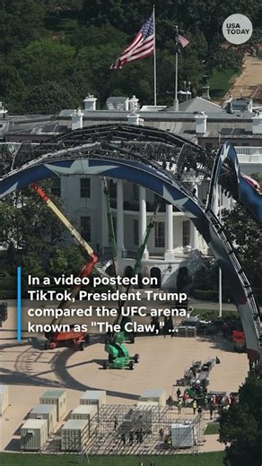 Trump says he may keep UFC arena on White House lawn permanently