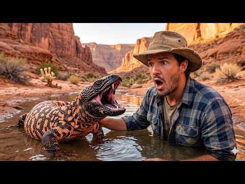 Stranded in the Desert… I Found a GIANT Lizard Instead 😱 | Survival Moment