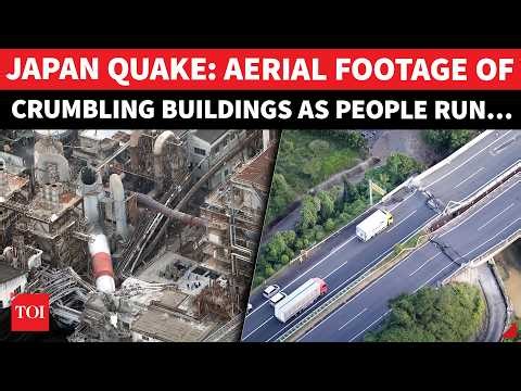 On Cam: Moment 7.1 Quake Hits Japan; Aerial Footage Shows Buildings Shake & Collapse | Watch