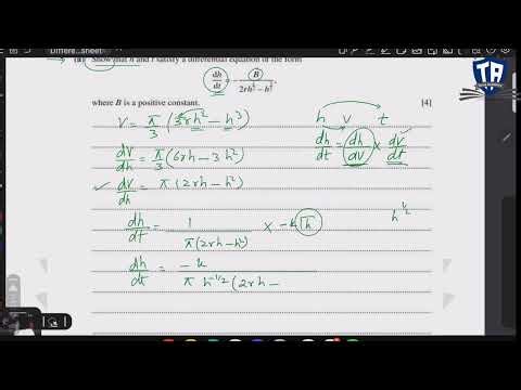 001| Differential Equations Past Paper Questions | CAIE 9709 A Level Math || Torus Academy