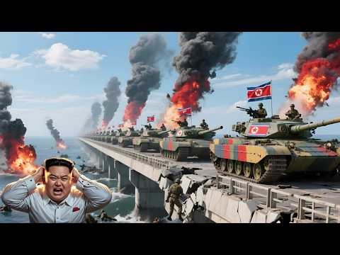 March 16, 2026! 250 North Korean Tanks Blown Up by US Troops on a Bridge - Arma 3