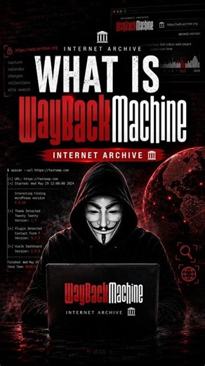 🌐 Wayback Machine Explained ⏳ | OSINT Tool Every Cybersecurity Learner Should Know #shorts