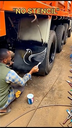 NO STENCIL Challenge! Painting a Dove on a Truck in 30 Seconds! 🕊️