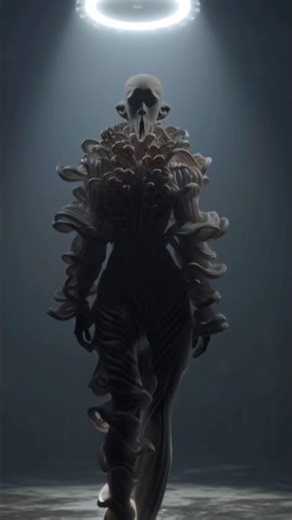 Biomorphic High Fashion: Surreal Organic Textures & Ethereal Runway Design #highfashion
