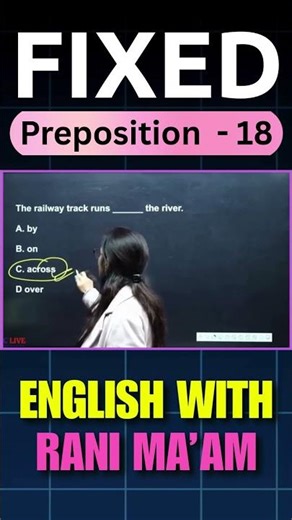 Fixed Preposition - 18 | English With Rani Ma'am