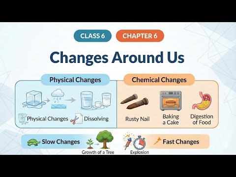 Class 6 Science Chapter 6: Changes Around Us | Easy Explanation