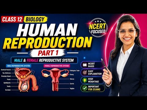 Human Reproduction Part 1 | Full Chapter series Explained 🔥#HumanReproduction #Class12Biology #NCERT