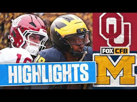 No. 11 Oklahoma Sooners vs Michigan Wolverines Highlights 🏈 FOX College Football