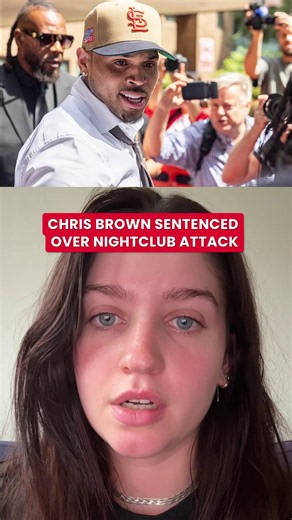 R&B singer Chris Brown arrived at Southwark Crown Court where he received his sentence over a bottle attack at the club.