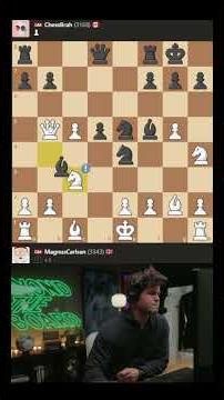 This Bishop Sacrifice Destroyed the King’s Shelter — Magnus Carlsen #chess