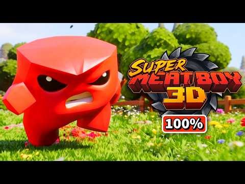 Super Meat Boy 3D Full Game 100% Walkthrough