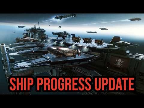 Star Citizen BIG SHIP PROGRESS UPDATE - Drake Kraken to RSI Galaxy & DefenseCon Ships!