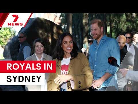 Harry and Meghan sail Sydney Harbour with Invictus athletes | 7NEWS
