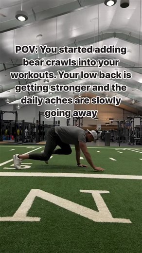 Dr. Patrick Malartsik | Pain & Mobility Specialist on Instagram: "Crawl like a 🐻 ✅Bear crawling is an amazing functional exercise everyone should be doing. ⬇️Things the bear crawl helps with ✅ Core strength: Bear crawls engage your core muscles, including your back, abdominals, and obliques. ✅Shoulder health: Bear crawls can help develop strength, stability, and range of motion in your shoulders. ✅Cardiovascular fitness: Bear crawls are a low-impact way to get your heart rate up. ✅Mobility and 
