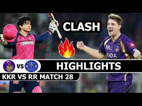 Kolkata Knight Riders vs Rajasthan Royals IPL 2026 Match 28 Highlights | KKR VS RR