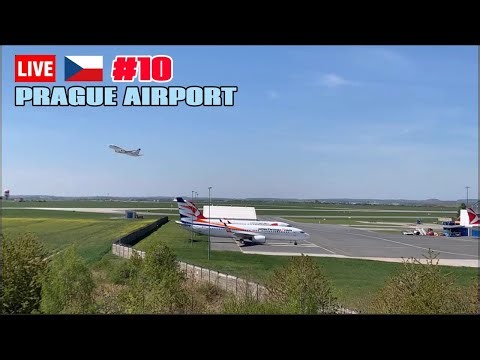 🇨🇿✈️Live Stream of Prague Airport,Czechia (No.10)
