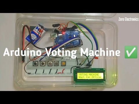 Voting Machine(EVM) Using Arduino | Arduino Voting System Project 2026 #votingmachine #electronics