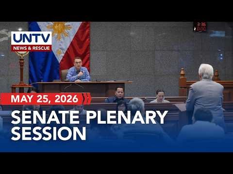 LIVE: Senate Plenary Session I May 25, 2026
