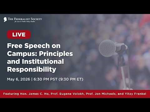 Free Speech on Campus: Principles and Institutional Responsibility